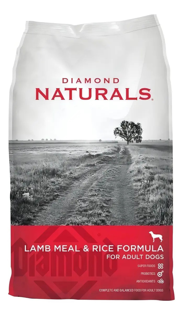 Alimento Diamond Naturals Perro adulto para perro adulto todos los tamaños sabor cordero y arroz de 9 kg