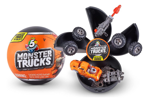 5 Surprise Monster Trucks Series 1 De Zuru (2 Paquete) Glow