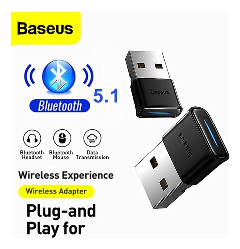 Adaptador Usb Baseus Bluetooth 5.1 Para Notebook/escritorio,