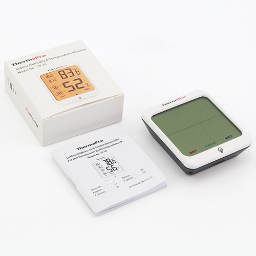 Imagen 8 de 9 de Termómetro Higrómetro Digital Thermopro Tp-53 Mide Humedad