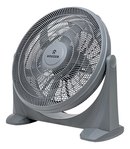 Kit Set 2 Ventiladores Piso 23' 5 Aspas Potente Casa Hogar Estructura Gris Aspas Gris Diámetro 53 cm Frecuencia 60Hz Material de las aspas Plástico