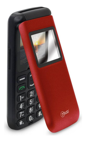 Celular Senior Tecnolab Shell Sos 4g 1.77 Pulgadas Rojo