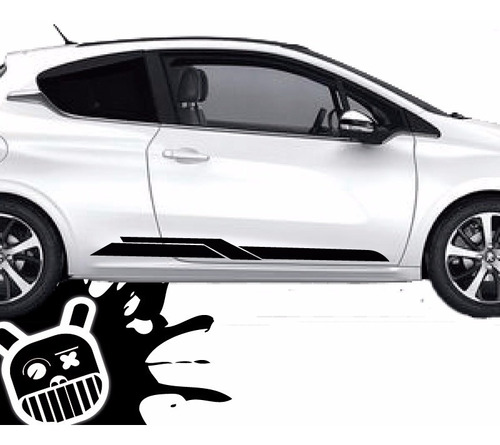 Calco, Ploteo Decorativo Lateral Genetic Peugeot 208 !