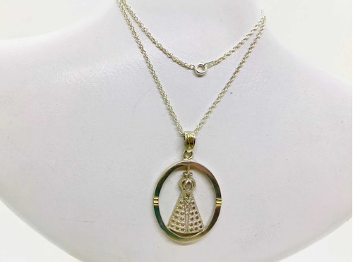 Imagen 2 de 5 de Cadena Con Dije De Nuestra Señora De La Concepción Aparecida