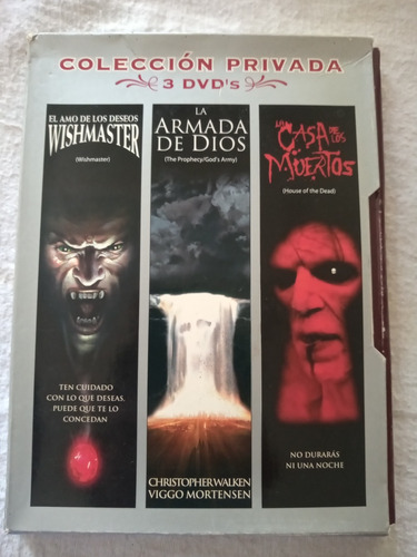 Colección Privada 3 Dvds La Armada De Dios La Casa De Los Mu (Usado)