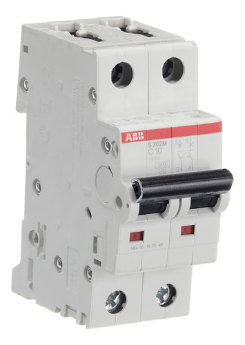 Interruptor Automatico Abb S202m-c16, 2p 10a Curva C