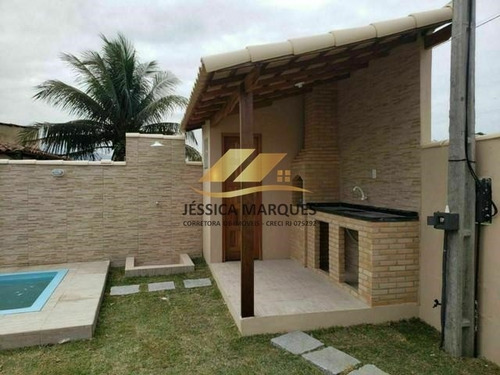 Imagem 3 de 8 de 015-2 Casa Com 2 Quartos, Piscina E Área Gourmet Em Unamar