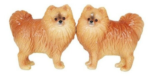 Pacific Giftware Pomeranian Dog Salt And Pepper Shakers Set,
