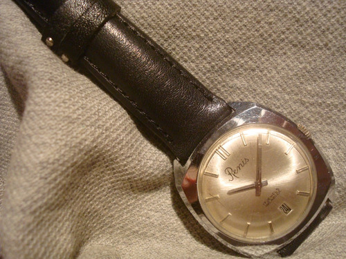 Excelente Reloj Renis Calendario 1968 Impecable! Muy Bueno!!