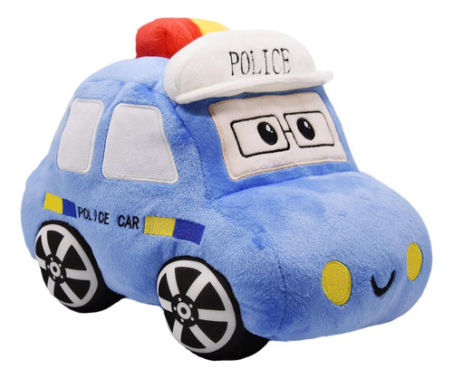 Coche De Policía De Peluche Yonlit 27,94 Cm Suave Y Lindo