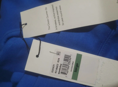 Suéter Sudadera Calvin Klein Talla L (g) Azul Original (Usado)