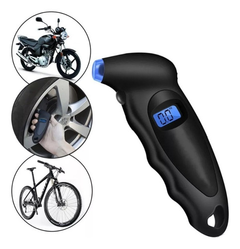 Medidor Digital Led Presión Neumáticos Auto Moto Bicicleta 