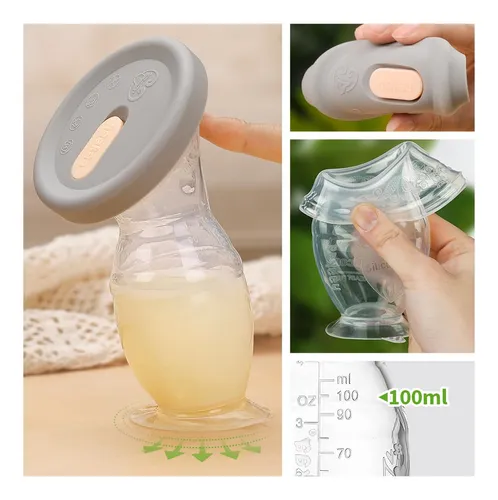 Sacaleche Manual Haakaa Con Base 4 Fl Oz/100ml+tapa 1 C...