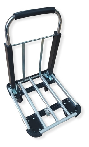 Imagen 6 de 10 de Carro Plataforma Zorra Plegable Cromada 150kg