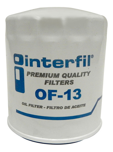 Filtro Aceite Interfil Para Chevrolet P20 Series 4.1l 66-67