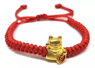 Pulsera Maneki Neko Ó Gato De La Fortuna.