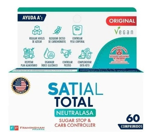 Satial Total Sugar Stop & Carb Controller X 60 Com Satial