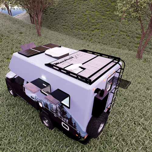 Camper Motorhome Completo Con Camioneta 4x4 Para 4 Personas