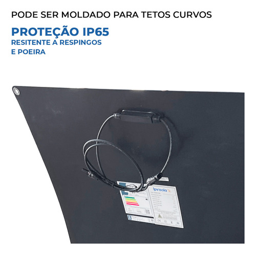 Placa Solar Flexível 200w Monocristalina Eficiência 20,05% 28,21v Ipv Isola