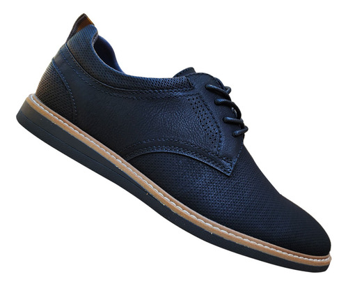 Zapato Casual Semi-formal De Hombre Comodo Negro 7429