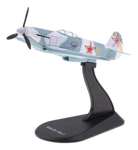 Avión De Combate Yak-3 Escala 1/72 Modelo 1945 Fundido A Pre