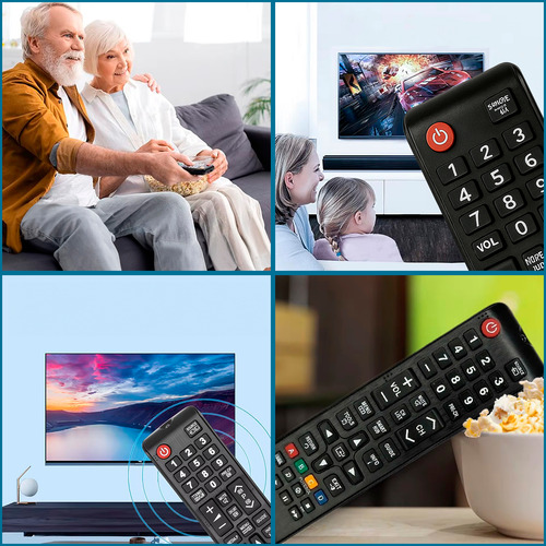 Controle Remoto Para Tv Samsung 4k Lcd Led Plasma Teclas Smart Hub E Futebol