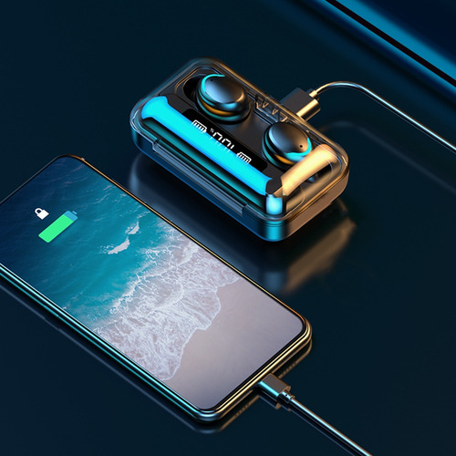 Audífono In-ear Bluetooth In-ear Yisen F9-5 Inalámbricos Color Blanco