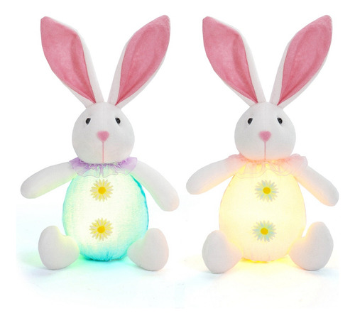 . 2 Piezas De Decoración De Conejitos De Pascua, Gnomos De