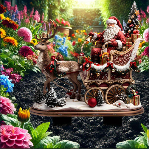 Adorno Navideño Con Forma De Papá Reno, Adorno