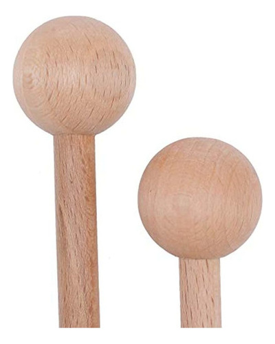 2 Pares De Mazos De Madera, Palos De Percusión Para Glockens