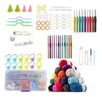 Comprar 5 Ovillos Lanas 100g C\u002Fu Crochet Ganchillo Para Tejer 78 Pzs