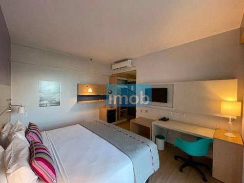 Imagem 17 de 30 de Flat Com 1 Dormitório À Venda, 34 M² Por R$ 530.000,00 - Pompéia - Santos/sp - Fl0044