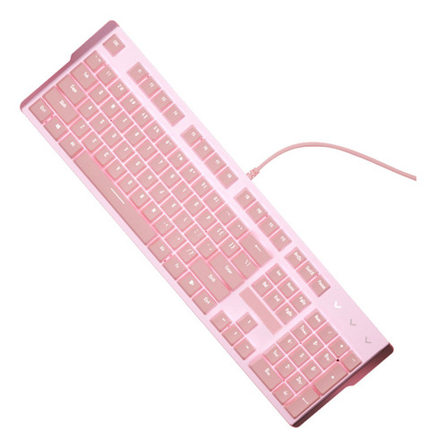 Teclado Mecánico Con Cable Girly Gaming De 104 Teclas Con Re