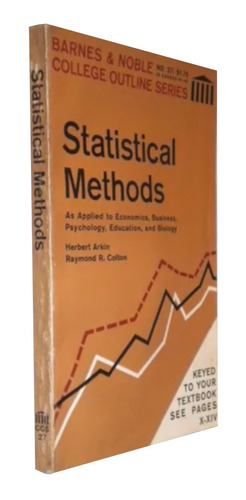 Statistical Methods Herbert Arkin Raymond R Colton Livro Em Inglês (