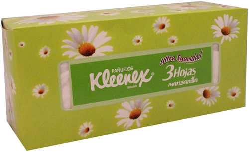 Pañuelos Desechables Kleenex Con Manzanilla 100 Pzas