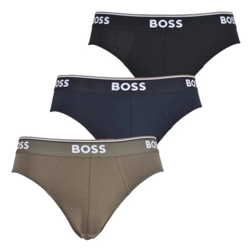 Trusa Boss Negro / Azul / Verde Algodón 3 Pack 100% Original