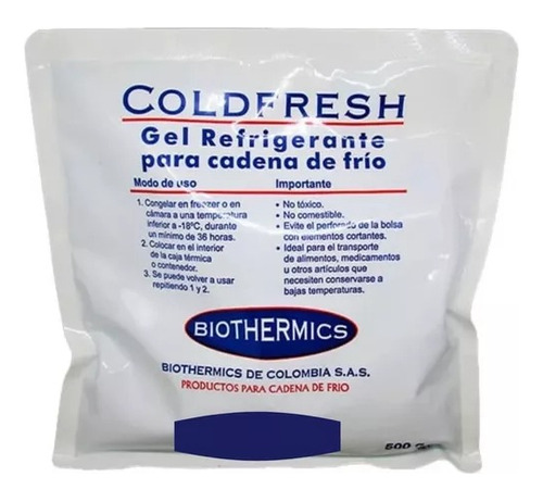 Biothermics 2bolsas   De Gel  Refrigerante De 500g C/u