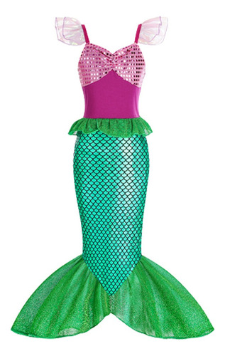 Disfraz De Sirena De Ariel, Disfraz De Princesa Y Accesorios