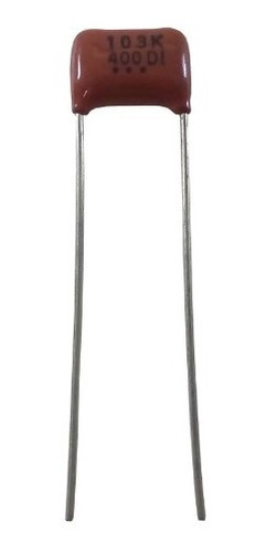 Imagem 2 de 2 de Capacitor Poliester 10nf 10nk 103k 400v Pacote Com 10un
