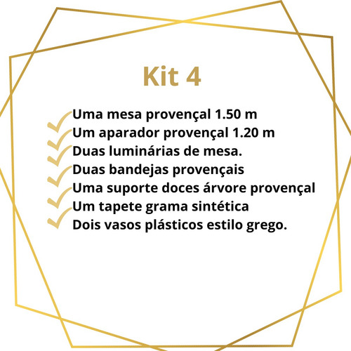 Aluguel Festa Provençal - Kit 4