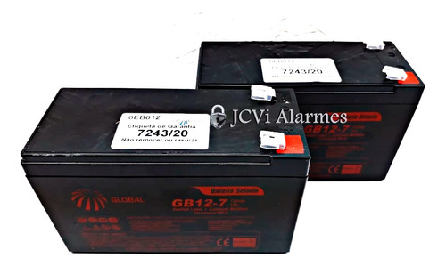 Kit 2 Bateria 12v 7,0ah Nobreak Apc Back-ups 1500va 865w Pro