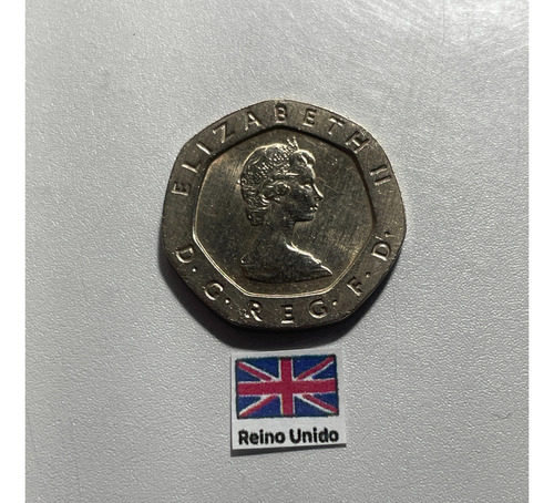 Moeda 20 Pence 1982, In 25 Inglaterra (Usado)