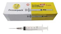 Comprar Seringa 5ml Cu002F Agulha Luer Slip Descarpack 100 Und Capacidade em volume 5 mL
