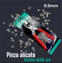 Comprar Alicate Tipo Pinza Pegado De Broche Doble Aro Metal 9.5mm