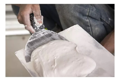 Gesso Em Pó 8kg Branco Lento Para Artesanatos Multiuso