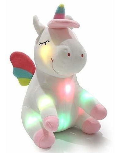 Peluches Athoinsu Light Up Unicorn Soft Peluche Led Animales 