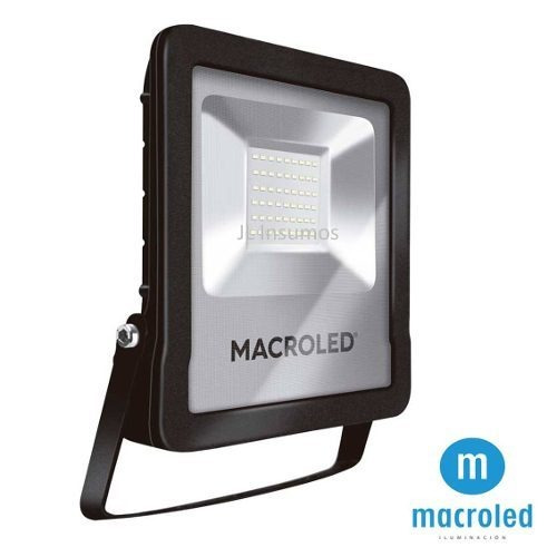 Reflector LED Macroled FLSV2-30 30W con luz blanco frío y carcasa negro 110V/220V