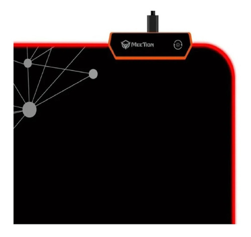 Imagen 4 de 9 de Mouse Pad Gaming M Retroiluminado Led Rgb Meetion Mt-pd120