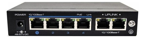 Switch Poe Utepo De 6 Puertos Fast Ethernet Utp3-sw04-tp60