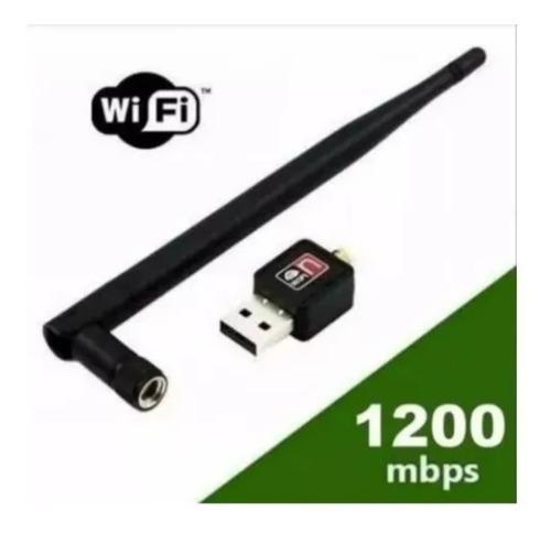 Antena Adaptador Lan Wifi Usb 2.0 1.200 Mbps - Miki Imports